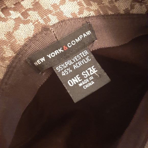 New York & Company NY Logo Brown Women's Bucket Hat One Size - Picture 2 of 2
